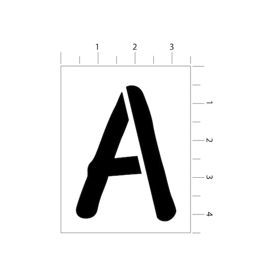 12 Pack: 4.5" Alphabet Stencils by Craft Smart®